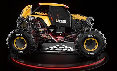 side view JCB Digatron monster jam truck