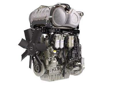 The multi-fuel hybrid engine will be based on this 7-liter Perkins 1200 Series model.