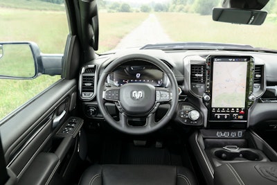 2025 Ram 1500 driver seat and display