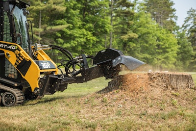ASV Stump Grinder Attachment for skid steers and CTLs