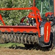 Seppi M Microforst PTO forestry mulcher attachment on a tractor
