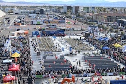 aerial view bronze lot World of Concrete 2023