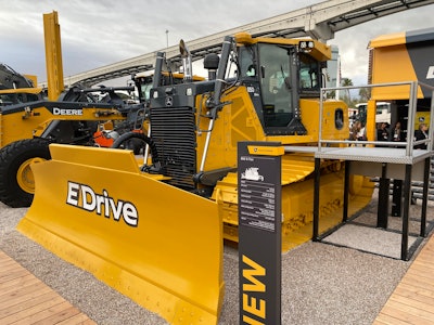 John Deere 850 X-Tier E-Drive dozer at ConExpo 2023