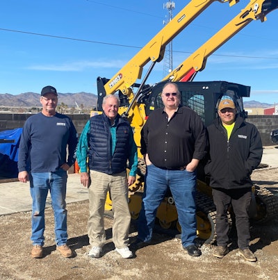 Protek Construction Inc.'s management team includes, from left, Carl Zorn, field supervisor; Peter Jones, owner and president; Dennis Hext, vice president and bidding; Fermin Nune, director of field operations.