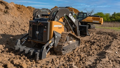 Case CE Minotaur DL550 and an excavator