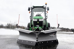 Hilltip SnowStriker VTR V-plow for compact equipment
