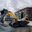 Liebherr L 507 E battery electric wheel loader dumping load