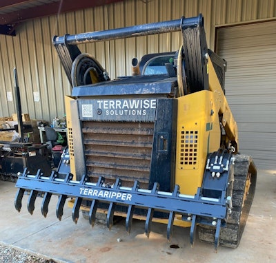 Terrawise TerraRipper Compact Track Loader Scarifier attachment