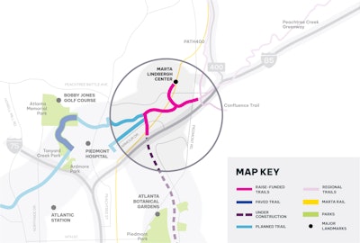 The City of Atlanta and Atlanta BeltLine, Inc. are advancing the construction of a network of multi-use trails in northeast Atlanta between the Armour/Ottley and Lindbergh areas.