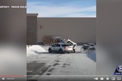 Bobcat CTL hits cop car in Lincoln, Nebraska
