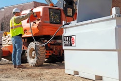 The revamped FuelCube from Western Global offers several new features, such as four-way forklift pockets, an improved lid, built-in emergency vent and lighter-weight design.