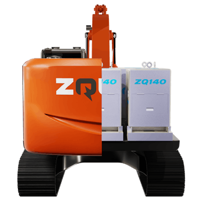 The ZQuip battery modules come in 70- and 140 kWh swappable sizes.