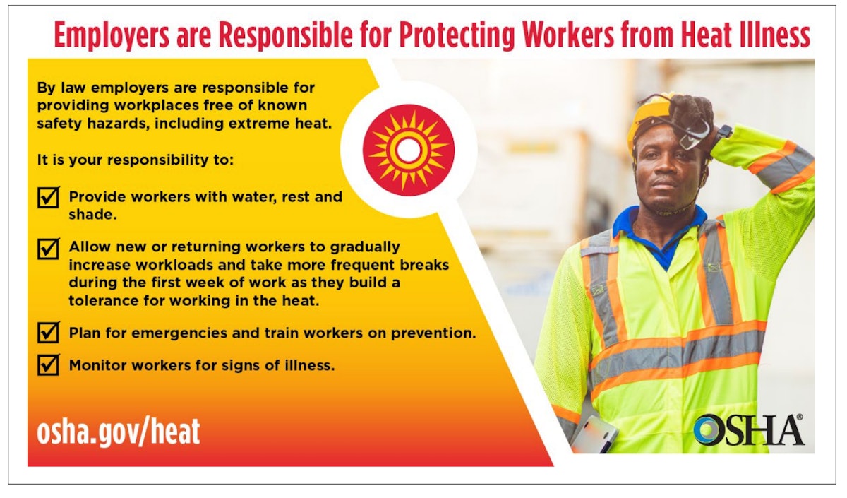 Heat Stress in the Workplace: The Role of Cooling Apparel in Protecting  Workers - Dentec Safety Specialists