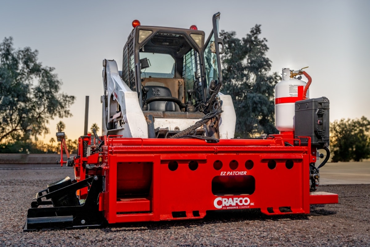 Crafco Launches EZ Patcher RoadRepair Attachment for Skid Steers
