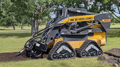 New Holland L180 skid steer converted to Mattracks RT125 TC rubber tracks
