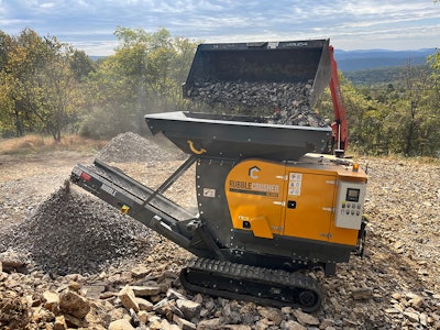 skid steer loads rubblecrusher rc150t crusher with rocks