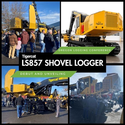Tigercat LS857 shovel logger at oregon logging conference
