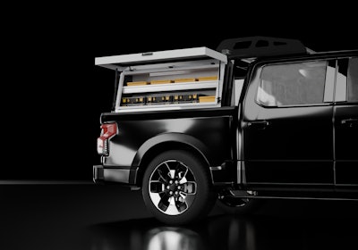 The initial product offering of Ranger Design's new pickup truck utility system will be the rack and toolboxes in Fall 2024.
