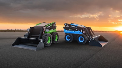 Rockeat 700 and 1200 electric skid steers