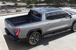 2024 Sierra EV Denali on carport