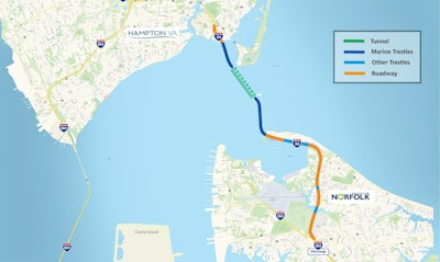 map of hampton road bridge tunnel expansion