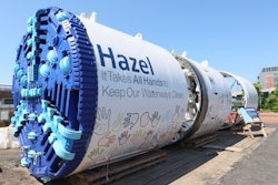 tunnel boring machine hazel at dedication ceremony
