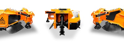 FAE SCL/RCU stump cutter for remote controlled tracked carriers