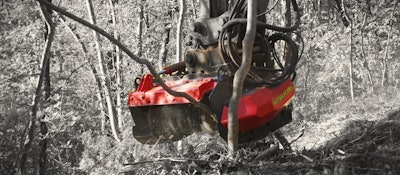 Seppi M E20 direct forestry mulcher cutting trees