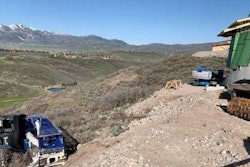 Crane rollover in the Promontory area of Park City, Utah on May 18