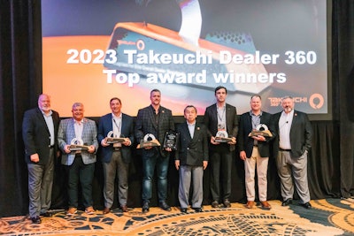 Takeuchi's top 5 construction equipment dealers of 2023