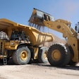 Cat Mining Truck and wheel loader