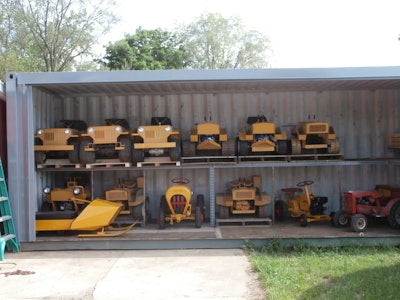 struck mini collection on shelves in storage unit