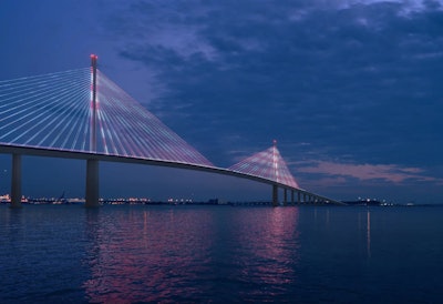 rendering of Webuild submitted design of Key Bridge replacement