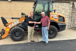 Steve Luby, president of Luby Equipment (left) and Jim Richiert, dealer principal of Potter Equipment