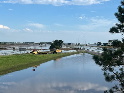 flooded highway South Dakota