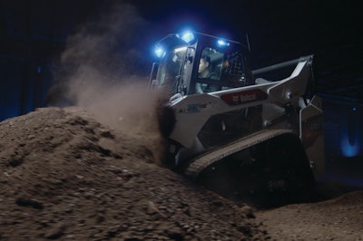 Bobcat T7X electric track skid steer
