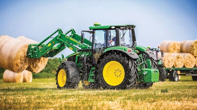 John Deere describes the newly updated 6M lineup as 'fuel-efficient, configurable for numerous jobs and easy to operate.'