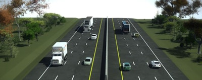 rendering of I-26 in S.C. widened to six