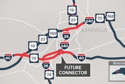 NCDOT map future asheville i-26 connector