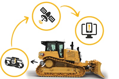 Cat Track Wear Sensor on a bulldozer
