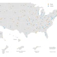 U.S. map of new RAISE grant projects