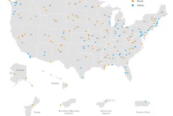 U.S. map of new RAISE grant projects