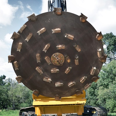 underside view of Diamond Mowers' Disc Mulcher Pro X