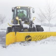 Fisher Engineering Storm Boxx HX Wing Plow on a wheel loader