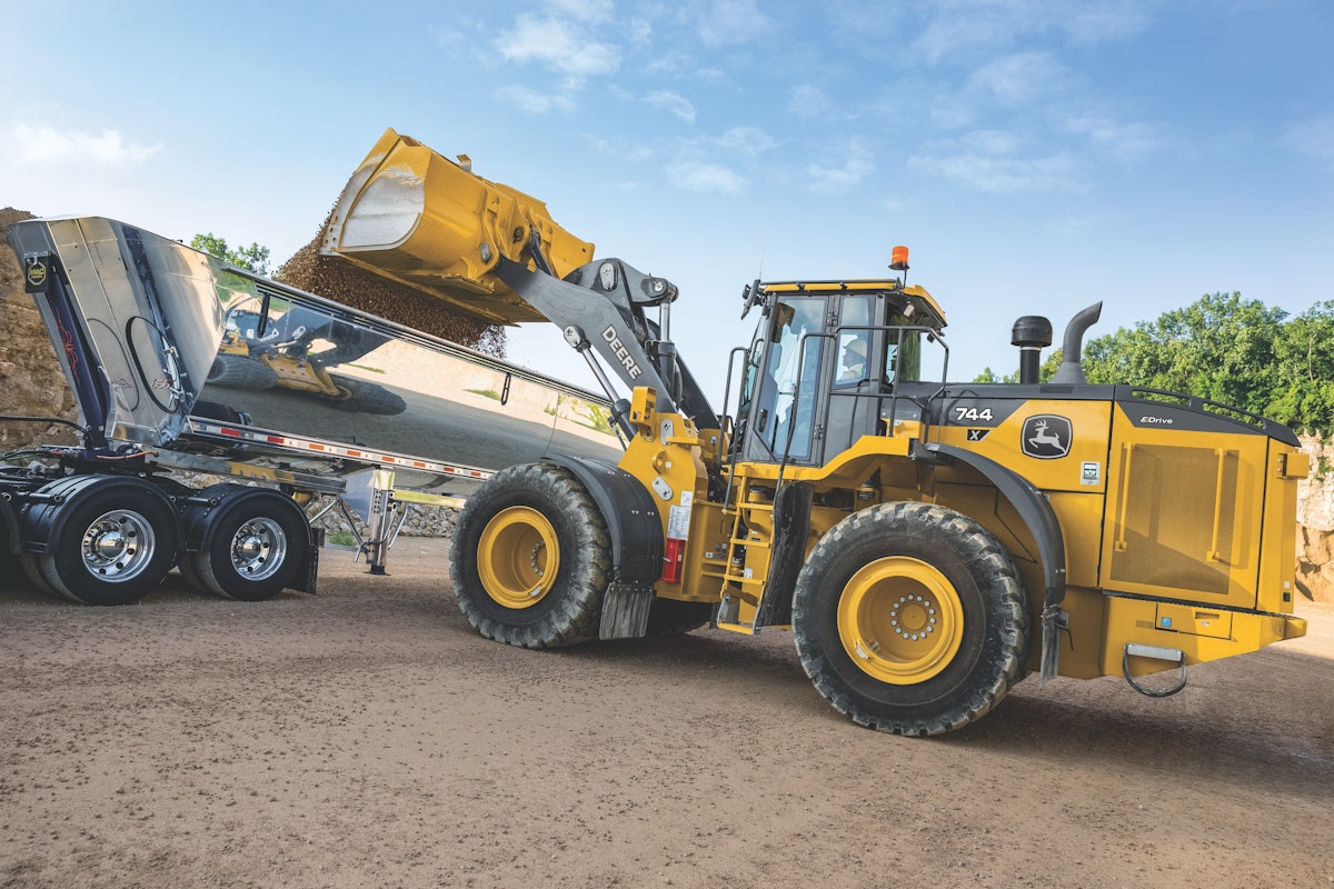 Deere Intros “Technology-Packed” 744 and 824 X-Tier Wheel Loaders