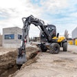 Mecalac 12MTX wheeled excavator-loader-telehandler