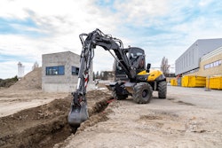 Mecalac 12MTX wheeled excavator-loader-telehandler