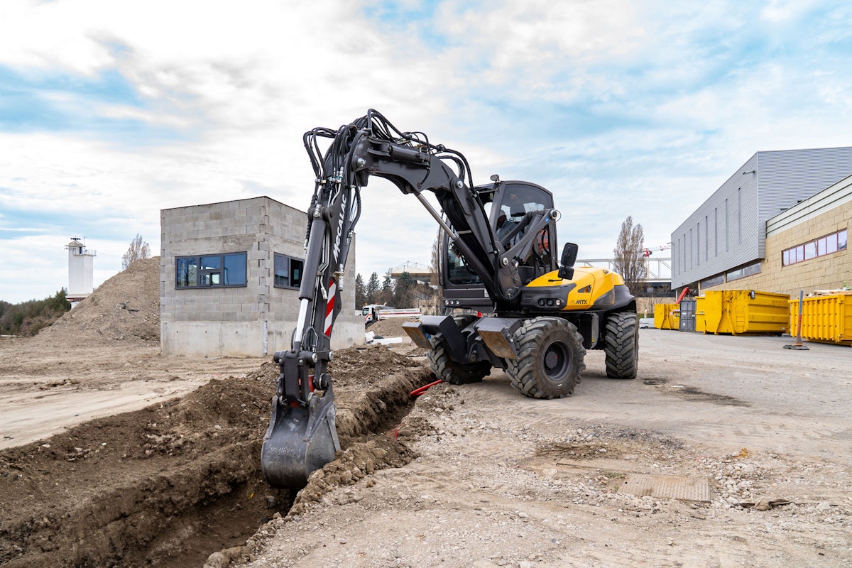 Mecalac Rolls Out 12MTX Combination Wheeled Excavator-Loader-Telehandler