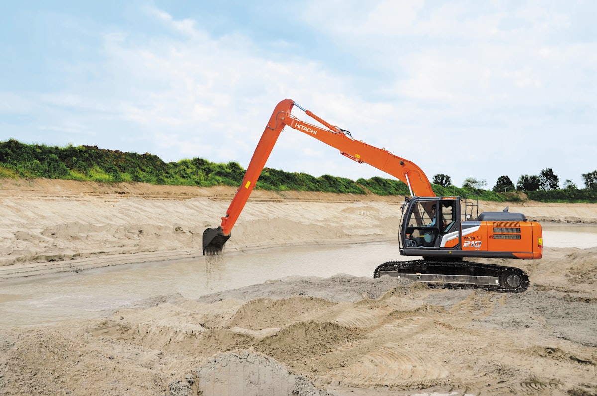 Hitachi Expands into Long-Reach Excavators with ZX210LC-7H SLF