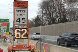 work zone speed limit monitor